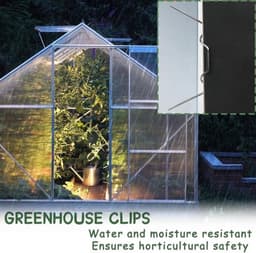 Kasclips Set van 50 - Robuuste Bevestigingsclips - Voor Serrebedekking - Antislip Grip - Weerbestendig - Ideaal voor Tuinbouw - Kasbevestigingsclips — thumbnail 4