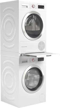 QIN® Tussenstuk Wasmachine Droger - Stapelkit - Tussenstuk Wasmachine en Droger - Tussenstuk Wasmachine Droger Zwart - Tussenstuk Wasmachine Droger Aeg - Wit - 54cm x 60cm x 8cm — thumbnail 2