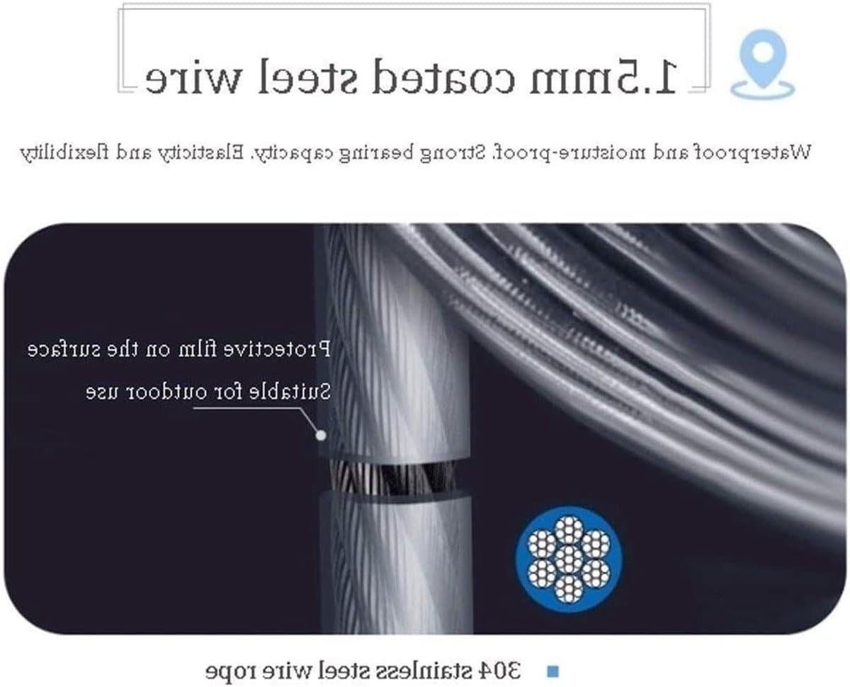Waslijn - Droogrek - Kleding Drogen - Ruimtebesparend Ontwerp - 12 meter - Goud — afbeelding 1
