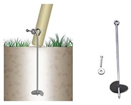 Set van 4 Grondankers - Gegalvaniseerd - 60 cm — thumbnail 2