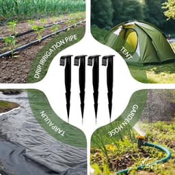 Tuinslanghouder Gietijzer - Zwart - 16 cm - Grondankers voor Tuinslang - Voor Tuinliefhebbers — thumbnail 4
