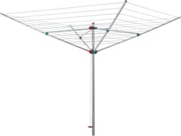 Droogmolen XL - Wasrek Buiten - Was Drogen - Drie Draagarmen - 40 Meter Lijn - Zilver — thumbnail 1