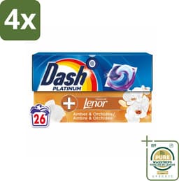 Dash – Wasmiddelcapsules – 4in1 Pods Amber & Orchidee – 26 capsules - Voordeelverpakking - 4 stuks - Frisse geur - Reiniging — thumbnail 1