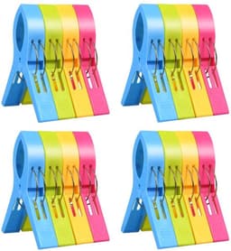 Grote Wasknijpers - Handdoekklemmen - Windvast en lichtgewicht - 16 Stuks - Ideaal voor Strandhanddoeken - Antislip Ontwerp voor Eenvoudi... — thumbnail 1