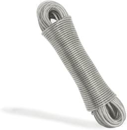Verstelbare waslijn van 30 meter met stalen kern, 4 mm diameter, geschikt voor binnen en buiten, duurzaam en weerbestendig. — thumbnail 1