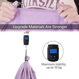 Grote Vouwbare Waszak voor Vuile Kleding - 120L Opbergtas voor Reizen en Thuis - Ideaal voor Camping en Sportactiviteiten 61 x 92 cm Violet — thumbnail 4