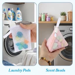 Thijox - 6 Mini-Wasnetten - Driehoekige Waszakken - Anti-Hechting - Duurzaam Polyester - Organiseer je Kleding - Perfect voor Wasmachine en Reizen — thumbnail 2