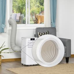 1-pack - Aansluiting voor slang van draagbare airconditioner - Aansluiting voor draagbare airconditioner - Adapter voor afvoerslang van airconditioner - Geschikt voor afvoerslangen van 5,9 inch - 5,9*6,3 inch - Wit — thumbnail 3