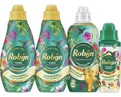 Robijn Perfect Match - Paradise Secret - 4 stuks - 2x wasmiddel + 1 wasverzachter + 1 wasparfum - Voordeelverpakking