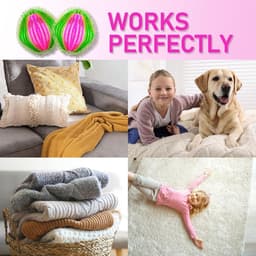 Haarverwijderaar Voor de Wasmachine, Haaropvangballen Voor de Wasmachine, Haarverwijderingsballen, Verwijdert Effectief Katten, Honden en Ander Haar van Beddengoed en Kleding (Veelkleurig) — thumbnail 4