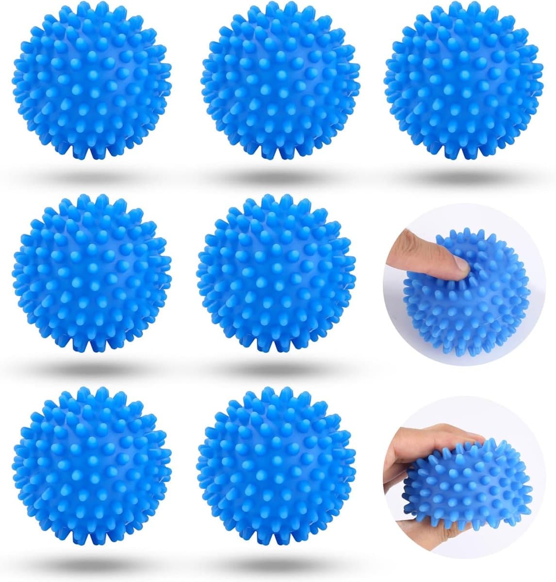 6 stuks, wasballen voor wasmachine, droger, voor donzige was, herbruikbaar — afbeelding 1
