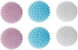 wasbal voor wasmachine, wasbal, 6 stuks drogerballen voor wasdroger, egelballen voor pluizige was, voor thuis, kleding, reiniging, herbruikbaar — thumbnail 2