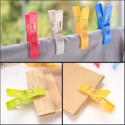Wasknijpers - Kledingclips Ophangclips - Kleding Drogen - Windbestendig Ontwerp - 16 stuks - Color2 — thumbnail 2