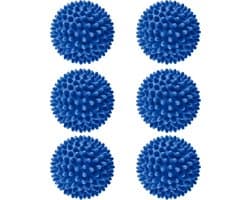 Livenzo Drogerballen - Wasbollen - 6 Stuks - Siliconen - Sneller droog - Anti-kreuk - Blauw