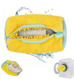 Vastsea Schoenpoetszak, Schoenpoetszak voor Wasmachine, Waszak voor Schoenen, Herbruikbare Schoenwaszak voor Alle Schoensoorten en Maten, Geel, Eenvoudige Stijl — thumbnail 1