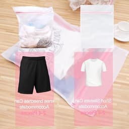 Set van 3 Wasnetten voor de Wasmachine - Ideaal voor Kleding, Sweaters en Sokken (30 x 40 cm) — thumbnail 3