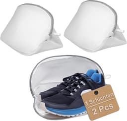 Herbruikbare Waszak voor Sneakers - 2 Stuks, Met Rits, Ideaal voor Schoenen en Sportkleding — thumbnail 1