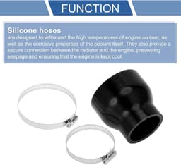 SnelShoppen - A ABSOPRO Rechte Koppeling Siliconen Slang met Klemmen 51mm-76mm ID 76mm Lengte 0 Graden Auto Siliconen Slang Koelslang 4-Laags 5mm Dikk — thumbnail 3