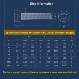 Nylon Schroeven M12x30mm - Inbus Schroevenset - Kunststof - Slijtvast - Corrosiebestendig - 8 Stuks - Inbusschroeven — thumbnail 3