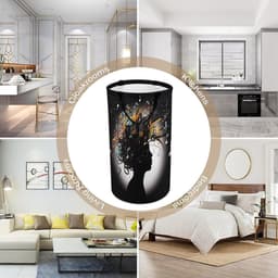 Wasmand met handgrepen - Opvouwbare mand - Kleding opbergen - Waterdichte binnenlaag - 40x69cm - Muziek Afbeelding — thumbnail 4