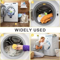15 stuks herbruikbare rubberen drogerballen - wasbal voor wasmachine - anti-verstrikking - wasdroger accessoires — thumbnail 4
