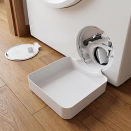 3 Stuks Lekbak Wasmachine 17,8x17,8cm Wit - Universele Opvangbak voor Wasmachine & Vaatwasser - Afvoerbak - Onderdelen Voor Wasmachines - Lekbeveiliging - Lekbak - Eenvoudig te Reinigen - Beschermt Vloer & Meubels tegen Waterschade — thumbnail 2