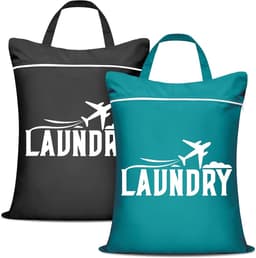 Solidchoice- Reiswaszak Waterdicht - 2 Stuks - Grote Waszak 46 x 58 cm - Natte Tas voor Vuile Kleding - Wasbare Gymtas - Hoogwaardig Polyester - Nattas — thumbnail 1