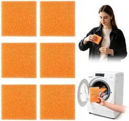 Wasmachine pluisbal - 6 stuks - 10x10 cm - Wasbal - Wasbol - Vlekverwijderingsbal - Wasmachine pluisverwijderaar bal - Wasmachine ontpluisbal - Pluiswasbal - Wasmachine reinigingsbal - Ontpluiswasbal - Anti-klit pluiswasbal — thumbnail 2