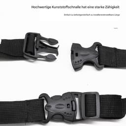 Droogtouw voor Auto - Reiswaslijn Kledinghanger - Auto Organiseren - Sterk Dragend Ontwerp - 1 meter - Zwart — thumbnail 2