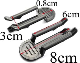 Prullenbak Bag Clips - Vuilniszak Klemmen - Afval Beheren - Anti-Glij Ontwerp - 8 x 3.2 cm - Zwart — thumbnail 5