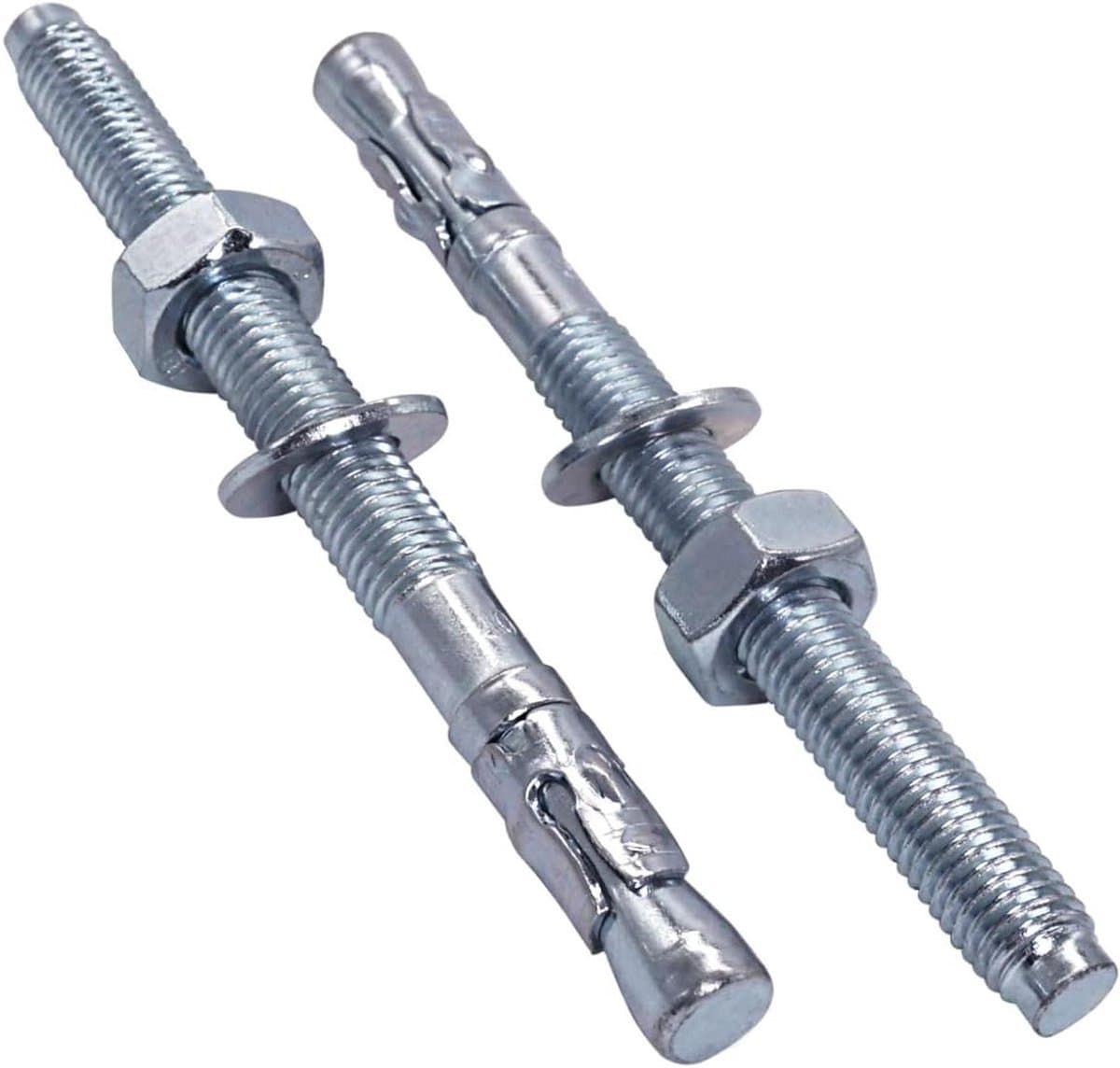Keilanker M12 - Boutanker metalen plug - Beton bevestigen - Verzinkt staal - 8 stuks 110 mm - Zilver — afbeelding 1