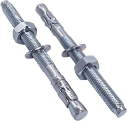 Keilanker M12 - Boutanker metalen plug - Beton bevestigen - Verzinkt staal - 8 stuks 110 mm - Zilver — thumbnail 1