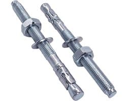 Keilanker M12 - Boutanker metalen plug - Beton bevestigen - Verzinkt staal - 8 stuks 110 mm - Zilver