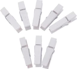 FSW-Products - Kleine Houten Mini Knijpers - 50 Stuks - Kaart Was Knijpertjes - Wit - Foto Knijpers - Polaroid - Geboorte Wasknijpers - Kaartknijper — thumbnail 5