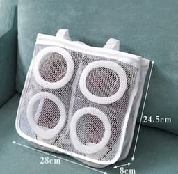 Mesh waszak - Veilig wassen - Sneakers in wasmachine - Ondergoed wassen - BH veilig wassen - Waszak - Dummyproof wassen - Voetbalschoenen wassen - F4.1 — thumbnail 4
