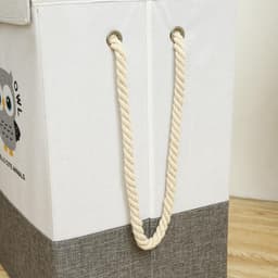 Reselectro - Wasmand - Wasmand Kinderkamer - Opbergmand kinderen - Opvouwbare Wasmand - Laundry Basket- Wasmand met Deksel - Opbergmand voor speelgoed - Speelgoedmand - 45L — thumbnail 4