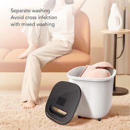 6L mini-wasmachine voorwaartse en achterwaartse rotatie - draagbare waslijn voor kamperen en slaapzalen - USB-voeding - automatische uitschakeling - Mini wasmachine — thumbnail 5