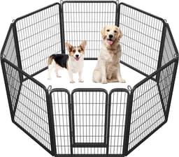 Grondanker hond Puppybox Dierenloopstal Vrijloop Honden Loopstal - 8 panelen - 80 x 100 cm Grondanker hond — thumbnail 1