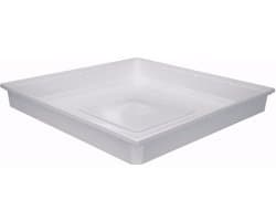 Nedco - Wasmachine Lekbak - 70x70x10cm - Wit - Kunststof