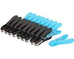 DID Wasknijpers - 18 cm - blauw en zwart - kunststof - knijpers