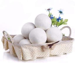 XL 6x Duurzame Drogerballen - Wasballen - Wasbollen - Ecologisch - Wasdrogerballen - Wasbol - Energiebesparende producten-Wit — thumbnail 1
