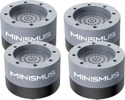 Minismus Wasmachine Verhoger Set van 4 stuks - Zwarte demper Pads - Antislipmatjes - 3,5 CM - Antislip Wasmachine Voeten - Trillingsdempers Wasmachine - Geluidsdemper Wasmachine - Anti Vibratie Wasmachine - Anti Vibratie Pads - Wasdroger Verhoger — thumbnail 1