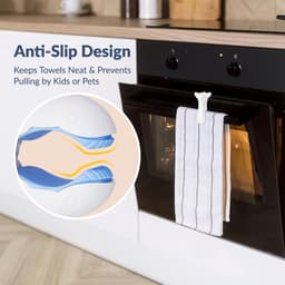 Windbestendige klemmen - 3 stuks - Handdoekklemmen - 10,5 cm - Geschikt voor de meeste planken - Duurzaam - Slijtvast - Antislip ontwerp - Snel te openen en te sluiten - Minimalistische stijl - Blauw — thumbnail 3
