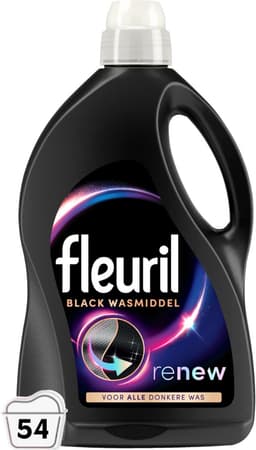 Fleuril Black - Vloeibaar Wasmiddel - Donkere en Zwarte Was - 54 Wasbeurten - Grootverpakking — thumbnail 1