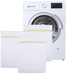 IMPERATORIS® Waszakjes voor Wasmachine - Bescherming voor Fijne Was en Schoenen - Mesh Wasnet met Rits - Voorkomt Slijtage - Set van 3 - Groente - 40 x 50 cm — thumbnail 1