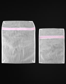 IMPERATORIS® Waszakjes voor Wasmachine - Bescherming voor Fijne Was en Schoenen - Mesh Wasnet met Rits - Voorkomt Slijtage - Set van 10 - Rosé - 30 x 40 cm en vijf van 40 x 50 cm — thumbnail 2