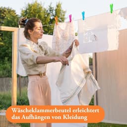 48 stuks wasknijpers met wasknijpers, windbestendige kleurrijke knijperzakken, plastic, zonder afdruk, sokkenklemmen voor waslijnen en kleding, sokken — thumbnail 2