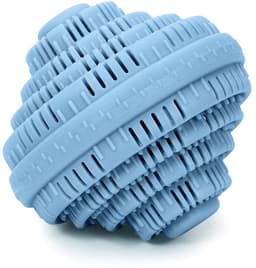 Home Deco Factory Wasmachinebol - 2x - met keramische kralen - D10 cm - blauw - wassen zonder wasmiddel — thumbnail 3