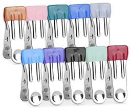 20 Stuks Roestvrijstalen Wasknijpers - Multifunctionele Antislip Wasknijpers voor Kousen, Foto's en Voedselopslag — thumbnail 1