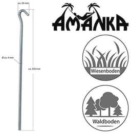 AMANKA Tentharingen Grondpennen Haring Set - Grondankers gegalvaniseerd — thumbnail 2